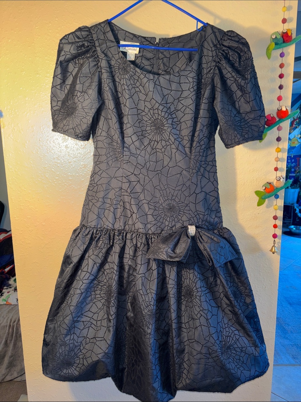EUC RIMINI 1980s party dress by the brand Rimini, characterized by its prominent